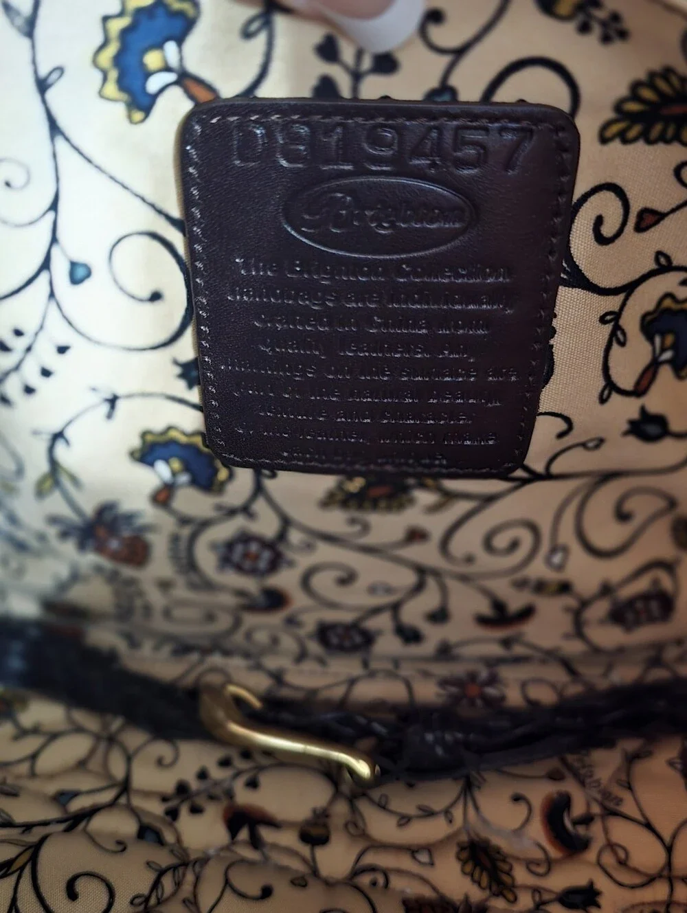 Brighton Printed Fabric Hobo